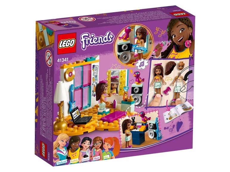 Ga naar volledige schermweergave: LEGO® Friends Andrea's slaapkamer (41341) - afbeelding 1