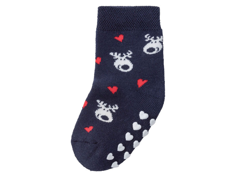 Aller en mode plein écran lupilu® Chaussettes de Noël pour enfants, 2 paires, coton, polyamide et élasthanne - Photo 3