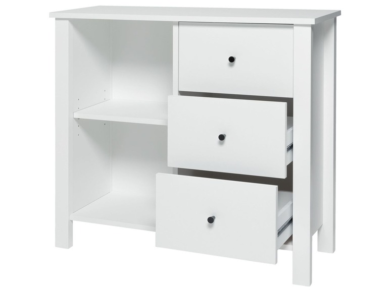 Ga naar volledige schermweergave: LIVARNO LIVING Commode, 90 x 84 x 35 cm, 2 vakken, 3 schuiflades - afbeelding 4