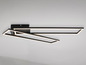 Moderne zwarte plafondlamp met LED verlichting.