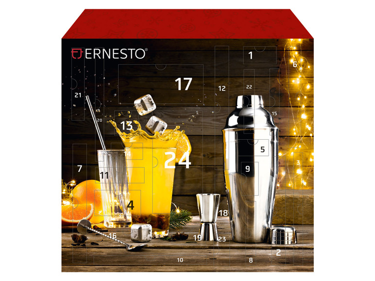 Ga naar volledige schermweergave: ERNESTO® Adventskalender cocktailaccessoires, 42-delig - afbeelding 3