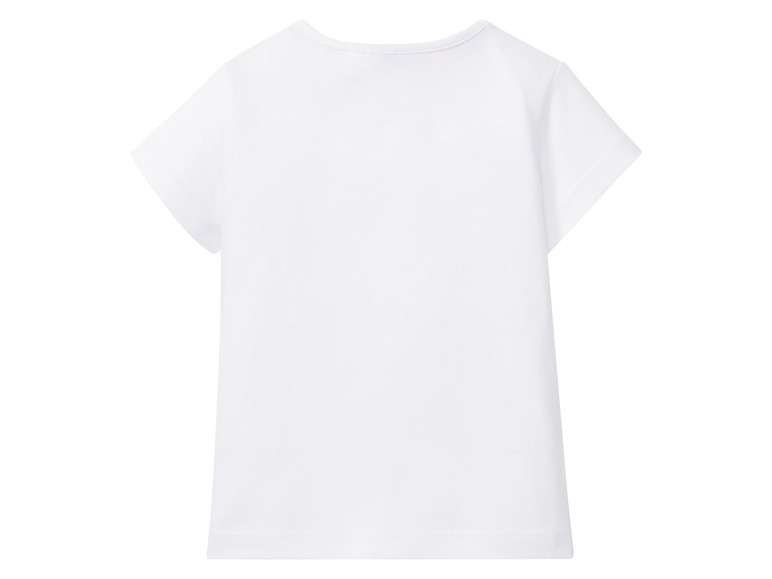Ga naar volledige schermweergave: T-shirt voor meisjes, met pailletten, van puur katoen - afbeelding 4