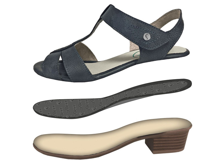 Aller en mode plein écran esmara® Sandales confortables pour femmes, semelle Footflexx, largeur G - Photo 14