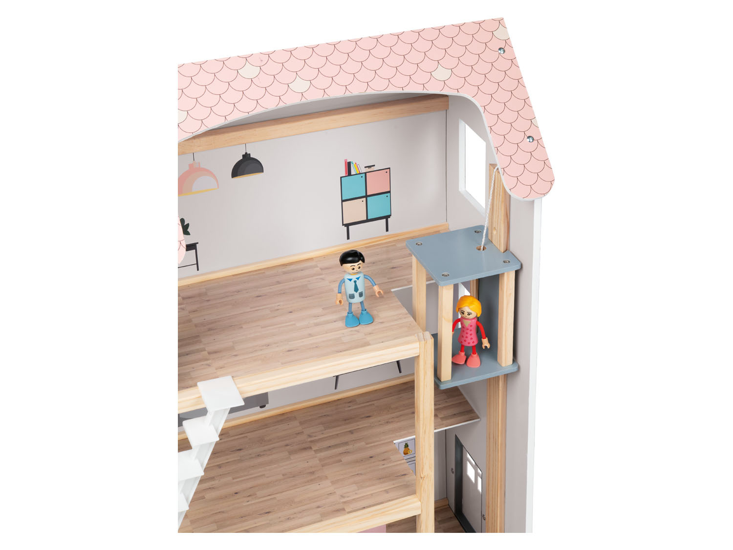 Promo Meubles en bois pour maison de poupée ou poupées chez Lidl