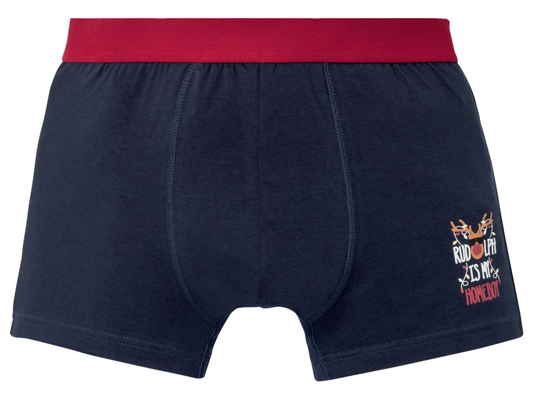 Aller en mode plein écran LIVERGY® Boxer de Noël pour hommes, set de 2, coton et élasthanne - Photo 5