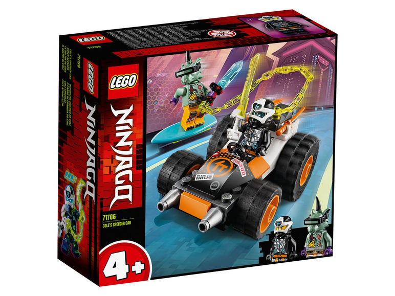 Ga naar volledige schermweergave: LEGO® NINJAGO Cole's speederwagen (71706) - afbeelding 1