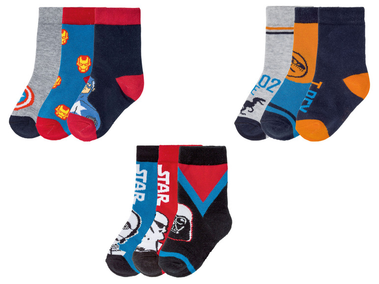 Ga naar volledige schermweergave: Set van 3 paar sokken van een katoenmix - afbeelding 1
