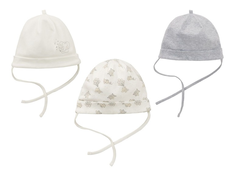 Aller en mode plein écran lupilu® Set de 3 bonnets bébé - Photo 1