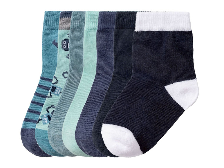 Ga naar volledige schermweergave: lupilu® Sokken voor jongens, set van 7 paar, katoen, polyamide en elastaan - afbeelding 7