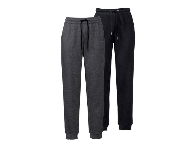 Aller en mode plein écran LIVERGY® Set de 2 pantalons de jogging pour hommes - Photo 1