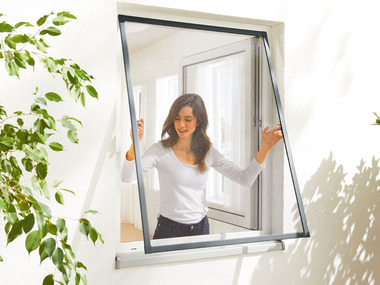 Moustiquaire pour fenêtre en aluminium, 130 x 150 cm