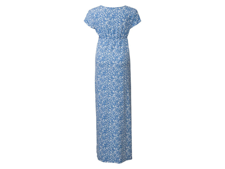 Ga naar volledige schermweergave: ESMARA® Zwangerschaps-maxi-jurk van een katoenmix met elastiek in de taille - afbeelding 4
