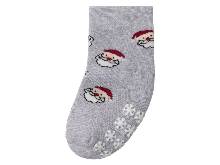Aller en mode plein écran lupilu® Chaussettes de Noël pour enfants, 2 paires, coton, polyamide et élasthanne - Photo 9