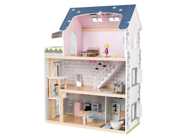 Aller en mode plein écran Playtive JUNIOR Maison de poupée en bois XXL - Photo 1