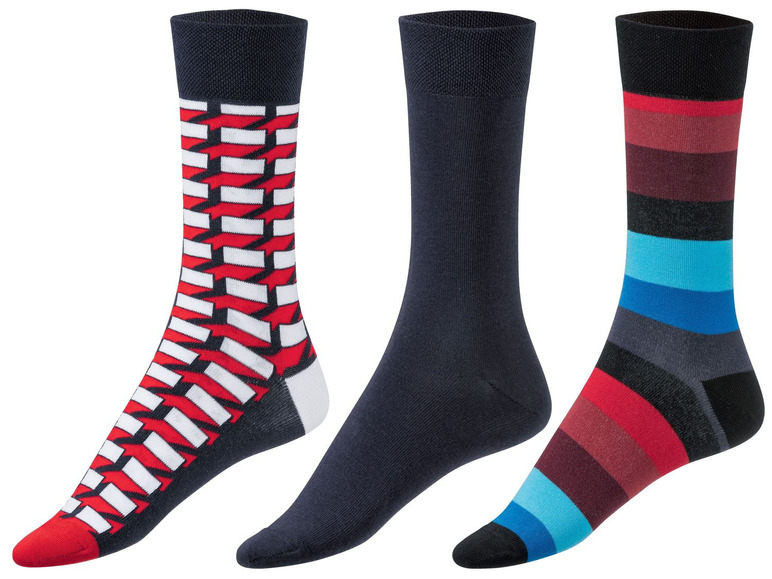Ga naar volledige schermweergave: LIVERGY® Set van 3 paar sokken voor heren - afbeelding 1