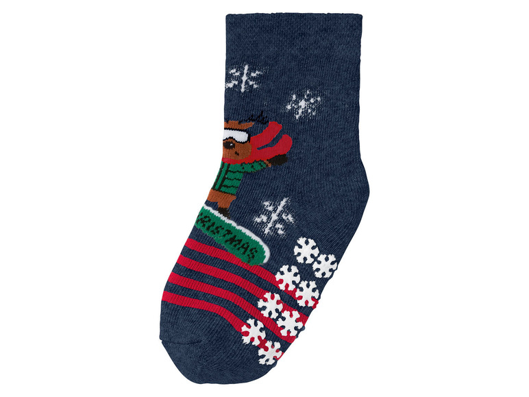 Aller en mode plein écran lupilu® Set de 2 paires de chaussettes de Noël en un mélange de coton - Photo 15
