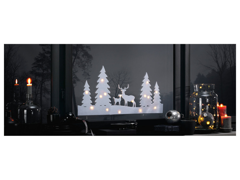 Aller en mode plein écran Livarno Home Décoration en feutre pour fenêtre avec guirlande lumineuse LED - Photo 7
