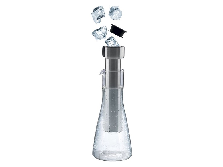 Aller en mode plein écran ERNESTO® Carafe en verre avec tube réfrigérant (1 L) - Photo 2