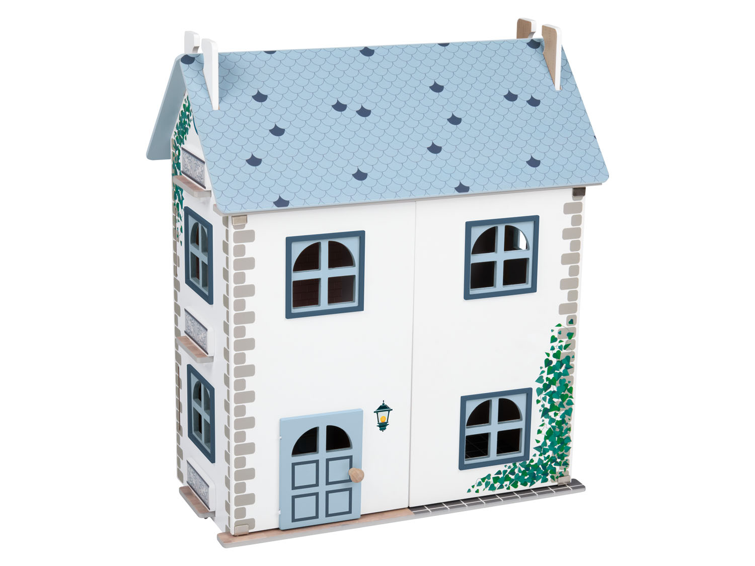 Playtive Houten poppenhuis (blauw)