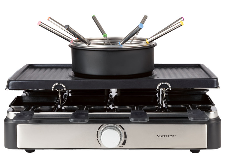 SILVERCREST Appareil combiné raclette, gril et fondue,…