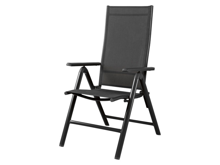 Aller en mode plein écran florabest Set de 2 chaises de jardin en aluminium, pliable - Photo 2