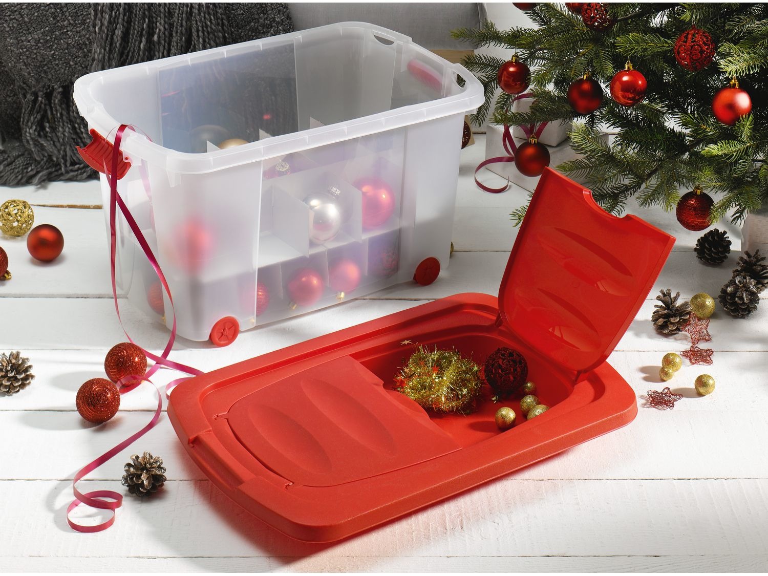 Cassetti Boîte de rangement pour décorations de Noël 3…