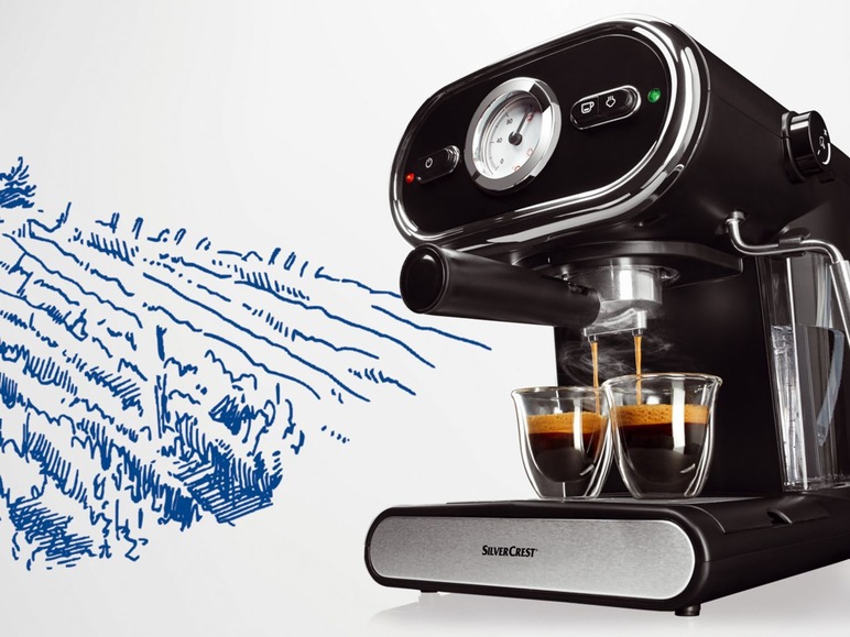 Ga naar volledige schermweergave: SILVERCREST® Espressomachine, 1100 W, waterreservoir van 1 L - afbeelding 9