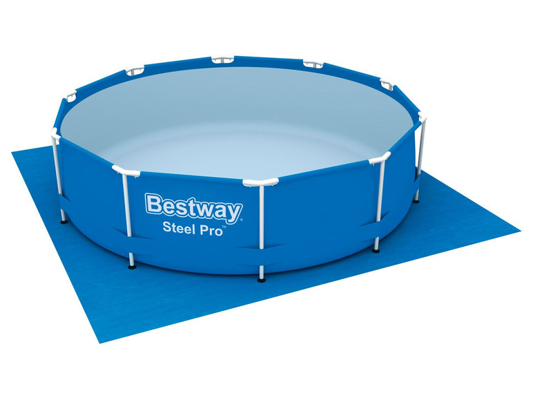 Aller en mode plein écran Bestway Flowclear™ Bâche de sol pour piscine, 335 x 335 cm - Photo 3