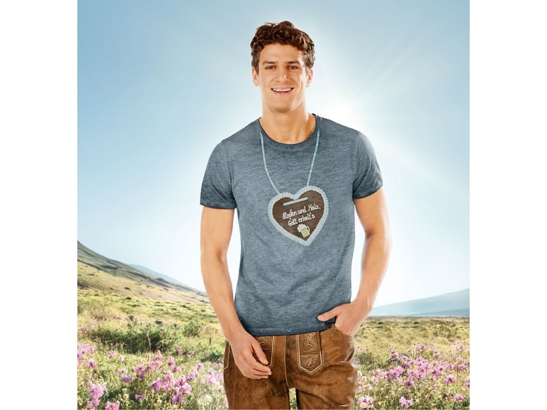 Ga naar volledige schermweergave: LIVERGY® Traditioneel T-shirt voor mannen - afbeelding 10