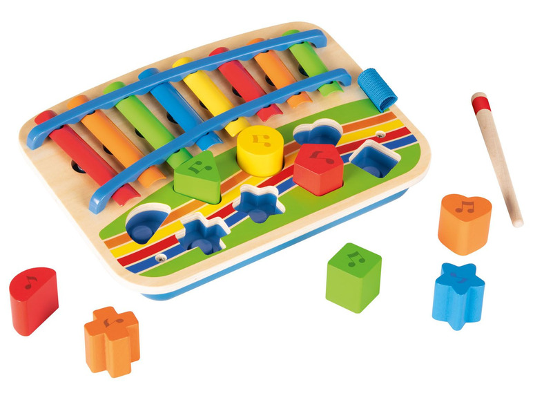 Ga naar volledige schermweergave: Playtive Houten xylofoon-piano - afbeelding 1