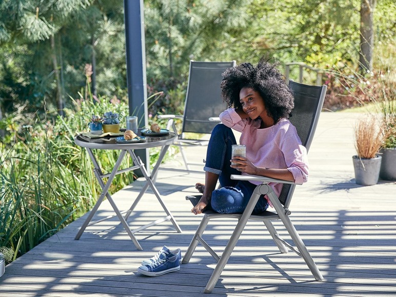 Ga naar volledige schermweergave: florabest Set van 2 aluminium tuinstoelen - afbeelding 3