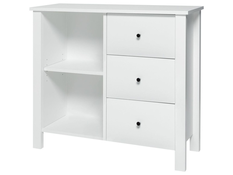 Aller en mode plein écran LIVARNO LIVING Commode, 90 x 84 x 35 cm, 2 compartiments, 3 tiroirs - Photo 1