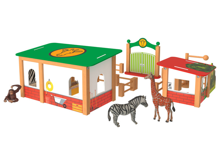 Aller en mode plein écran Playtive Set de jardin zoologique en bois - Photo 1
