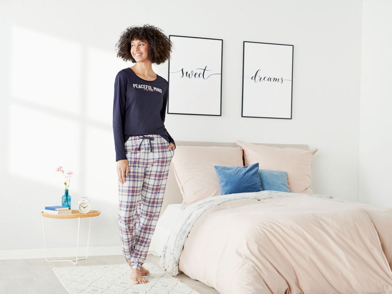 Aller en mode plein écran esmara Pyjama confortable en coton à manches longues - Photo 73
