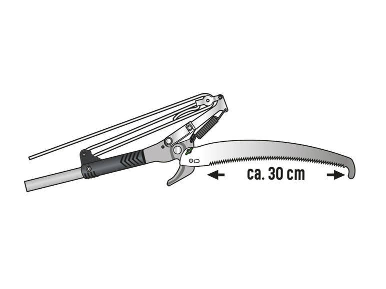 Ga naar volledige schermweergave: PARKSIDE® Telescopische takkenschaar met zaag - afbeelding 8