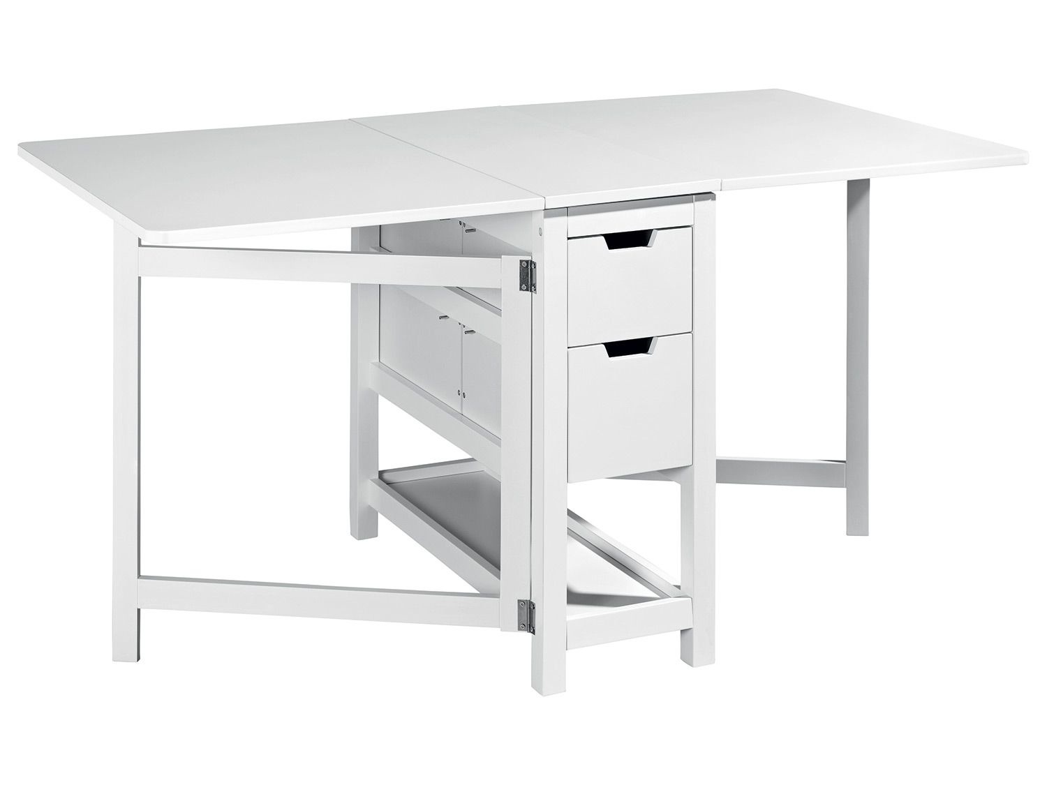 LIVARNO home Table pliante, 150 x 74 x 80 cm, blanche