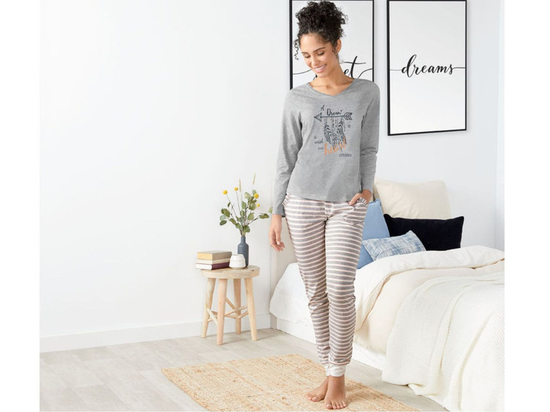 Aller en mode plein écran ESMARA® Lingerie Pyjama pour femmes, XS - L - Photo 3