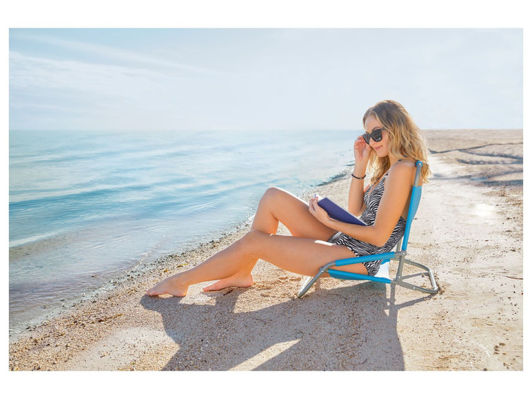 Aller en mode plein écran CRIVIT Chaise de plage pliante en métal - Photo 3