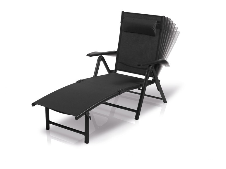 Aller en mode plein écran florabest Chaise longue en aluminium, pliable - Photo 2