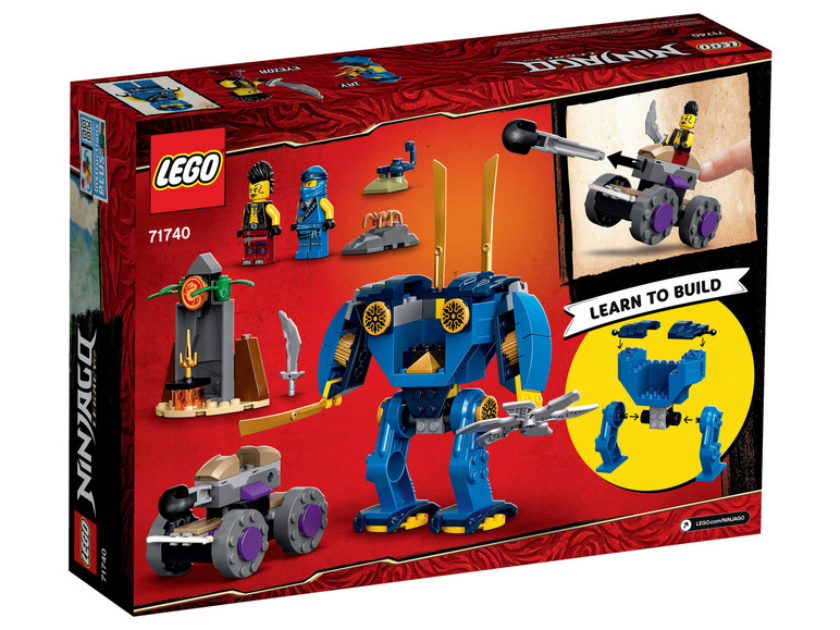 Ga naar volledige schermweergave: LEGO® NINJAGO Jay's Electro Mecha (71740) - afbeelding 2