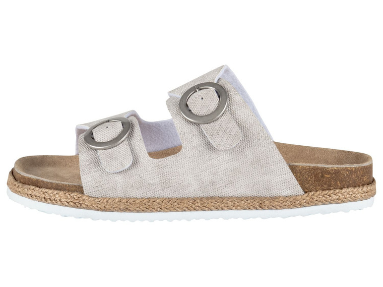 Ga naar volledige schermweergave: esmara® Sandalen of teenslippers voor dames, verstelbare gespen, textiel, leder, EVA - afbeelding 3