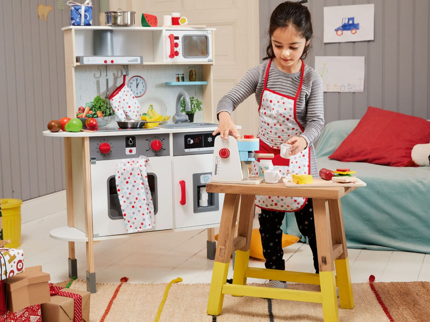 Playtive Machine à café en bois, 9 pièces Lidl.be