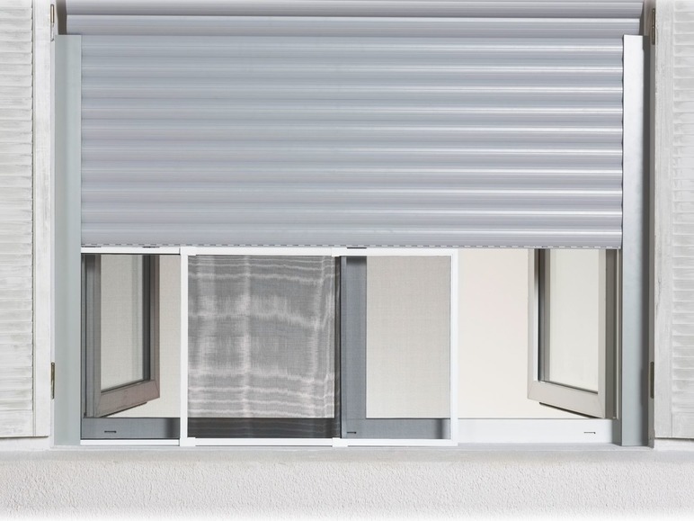 Aller en mode plein écran POWERFIX Moustiquaire coulissante en aluminium pour fenêtre, 50 x 70-130 cm - Photo 2