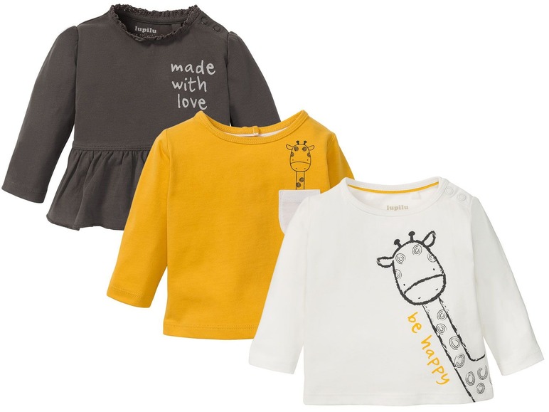 Ga naar volledige schermweergave: lupilu® T-shirt met lange mouwen voor baby's - afbeelding 1