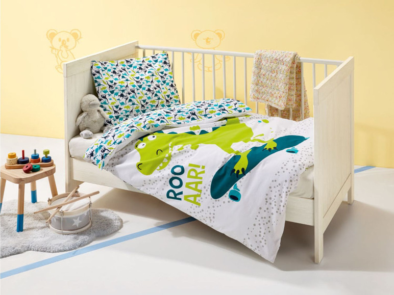 Aller en mode plein écran lupilu® Housse de couette pour enfants, 140 x 200 cm, 100 % coton bio - Photo 4