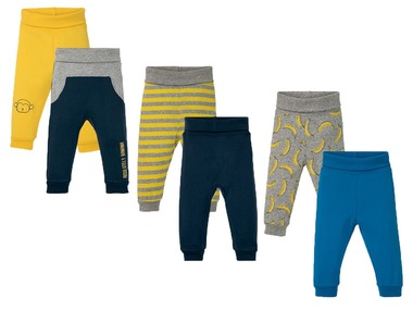 LUPILU® Set de 2 pantalons bébé avec bords souples à r…