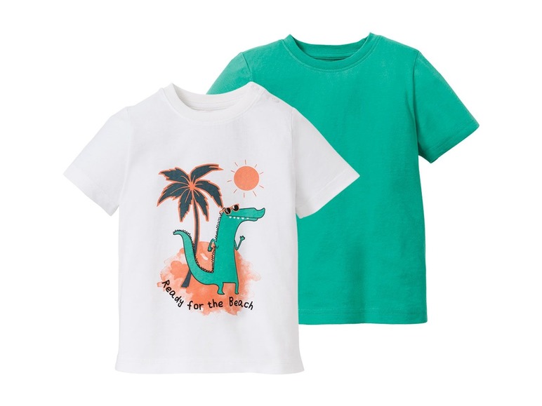 Ga naar volledige schermweergave: lupilu® Set van 2 T-shirts voor jongens - afbeelding 18