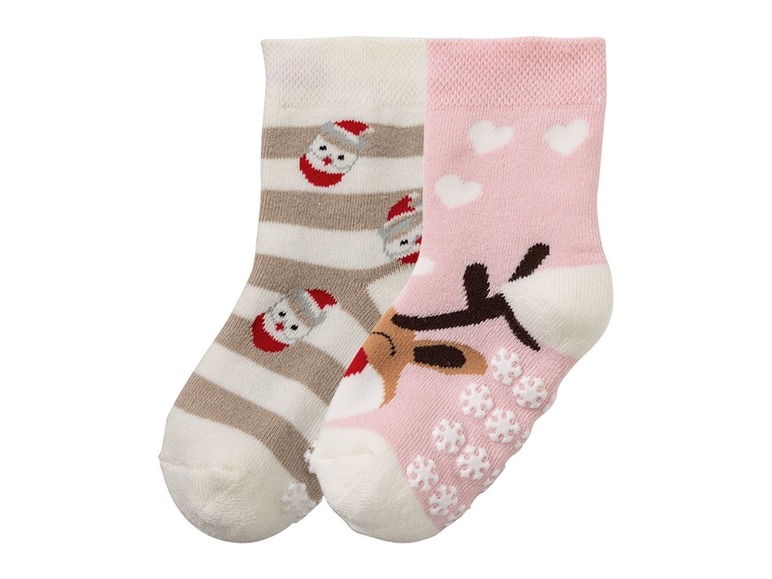 Aller en mode plein écran lupilu® 2 paires de chaussettes de Noël pour filles - Photo 9