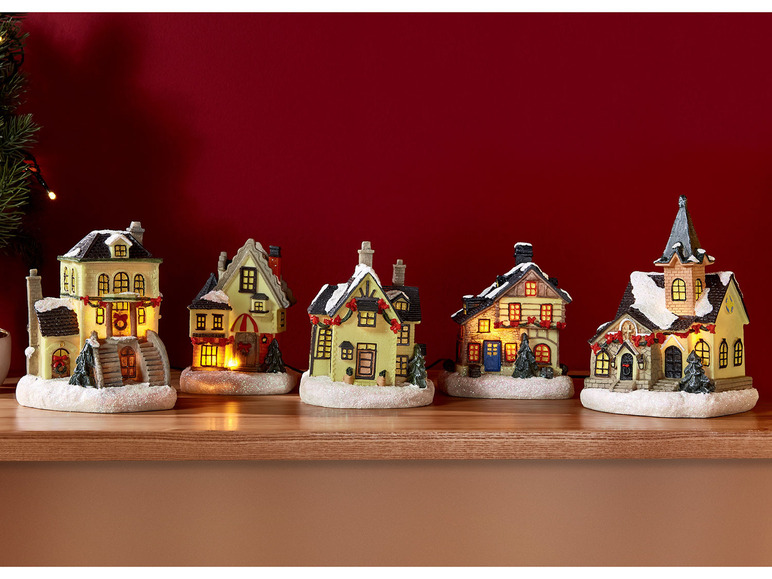 Ga naar volledige schermweergave: LIVARNO home Kersthuisjes met ledverlichting - afbeelding 4