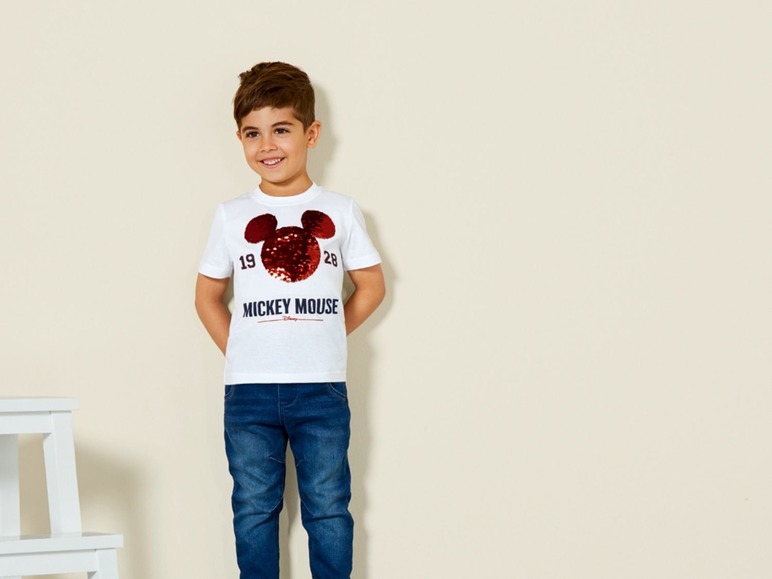 Aller en mode plein écran T-shirt pour garçons, à paillettes, pur coton - Photo 4